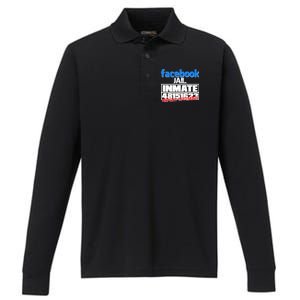 Facebook Jail Repeat Offender Performance Long Sleeve Polo