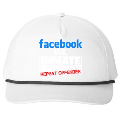 Facebook Jail Repeat Offender Snapback Five-Panel Rope Hat