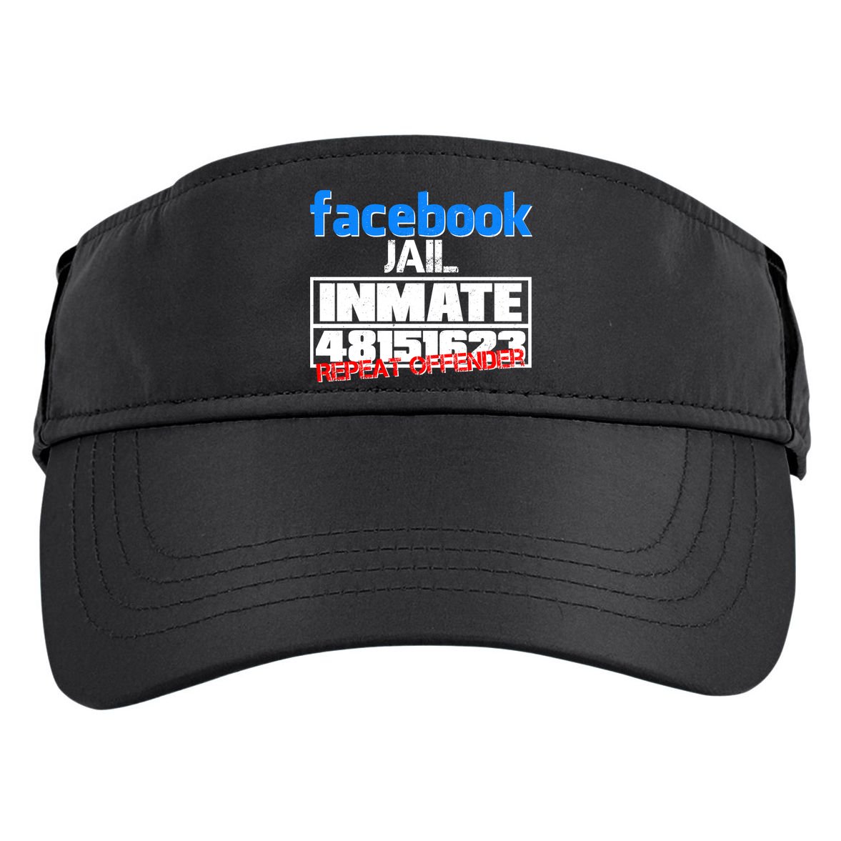 Facebook Jail Repeat Offender Adult Drive Performance Visor