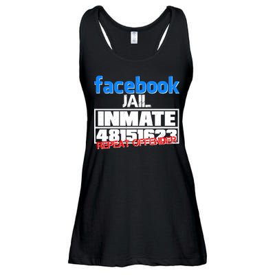 Facebook Jail Repeat Offender Ladies Essential Flowy Tank