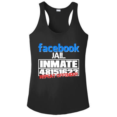 Facebook Jail Repeat Offender Ladies PosiCharge Competitor Racerback Tank