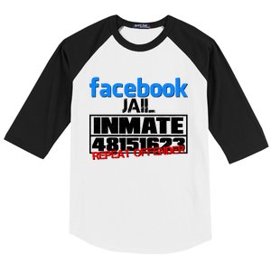 Facebook Jail Repeat Offender Baseball Sleeve Shirt