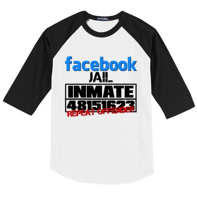 Facebook Jail Repeat Offender Baseball Sleeve Shirt