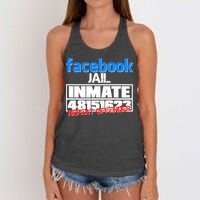 Facebook Jail Repeat Offender Women's Knotted Racerback Tank