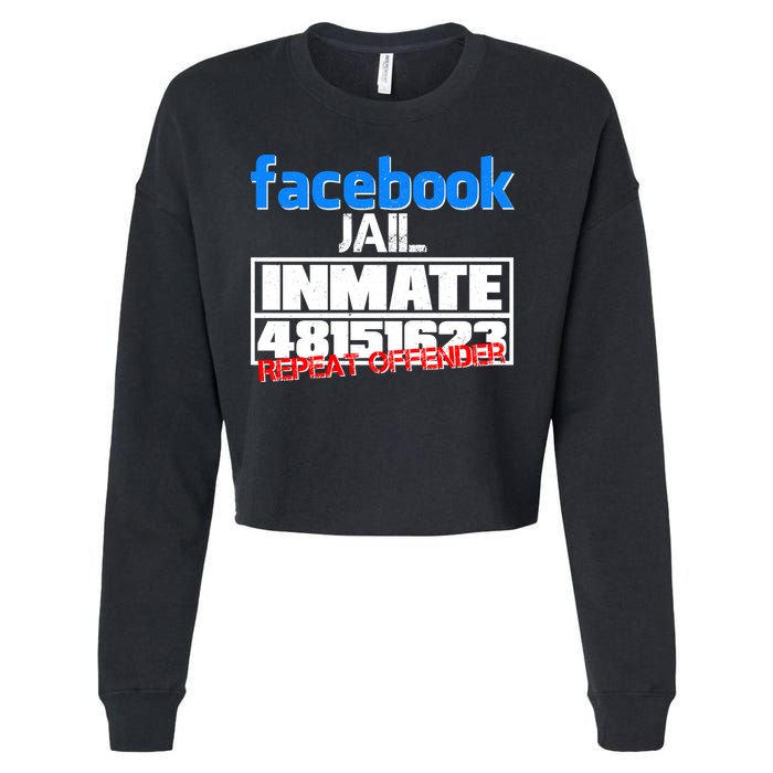 Facebook Jail Repeat Offender Cropped Pullover Crew