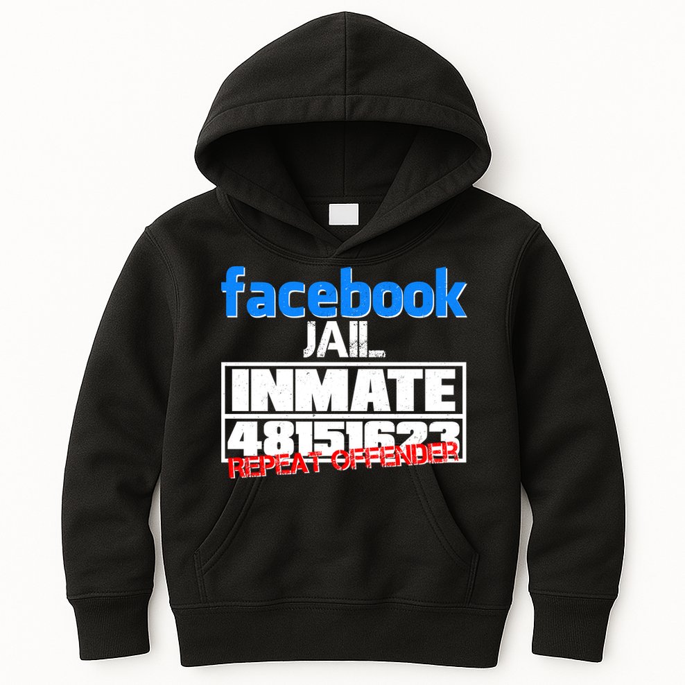 Facebook Jail Repeat Offender Kids Hoodie