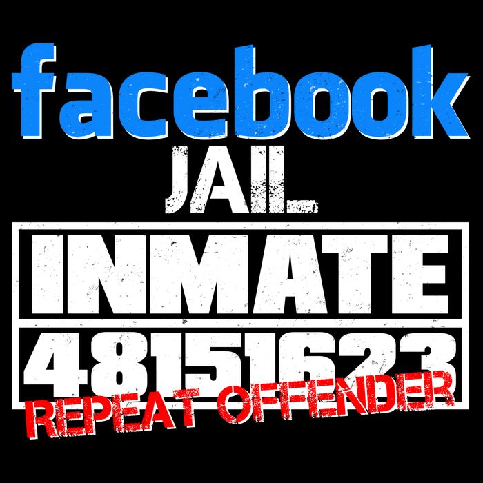 Facebook Jail Repeat Offender Kids T-Shirt