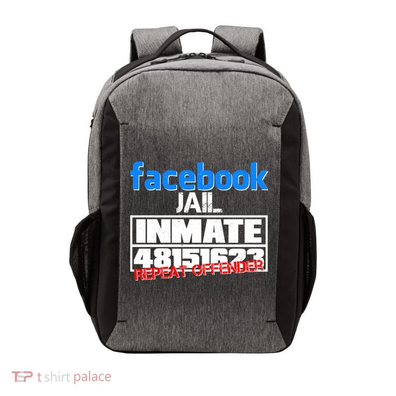 Facebook Jail Repeat Offender Vector Backpack