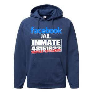 Facebook Jail Repeat Offender Performance Fleece Hoodie