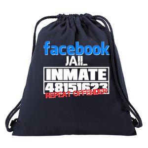 Facebook Jail Repeat Offender Drawstring Bag