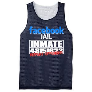 Facebook Jail Repeat Offender Mesh Reversible Basketball Jersey Tank