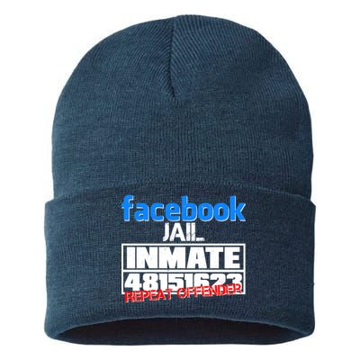 Facebook Jail Repeat Offender Sustainable Knit Beanie