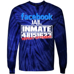 Facebook Jail Repeat Offender Tie-Dye Long Sleeve Shirt