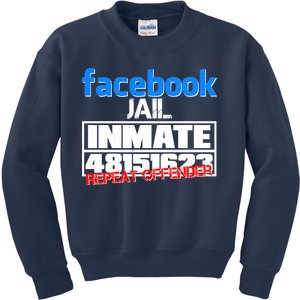 Facebook Jail Repeat Offender Kids Sweatshirt