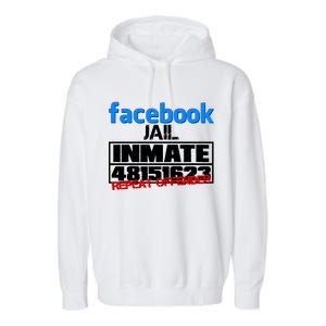 Facebook Jail Repeat Offender Garment-Dyed Fleece Hoodie