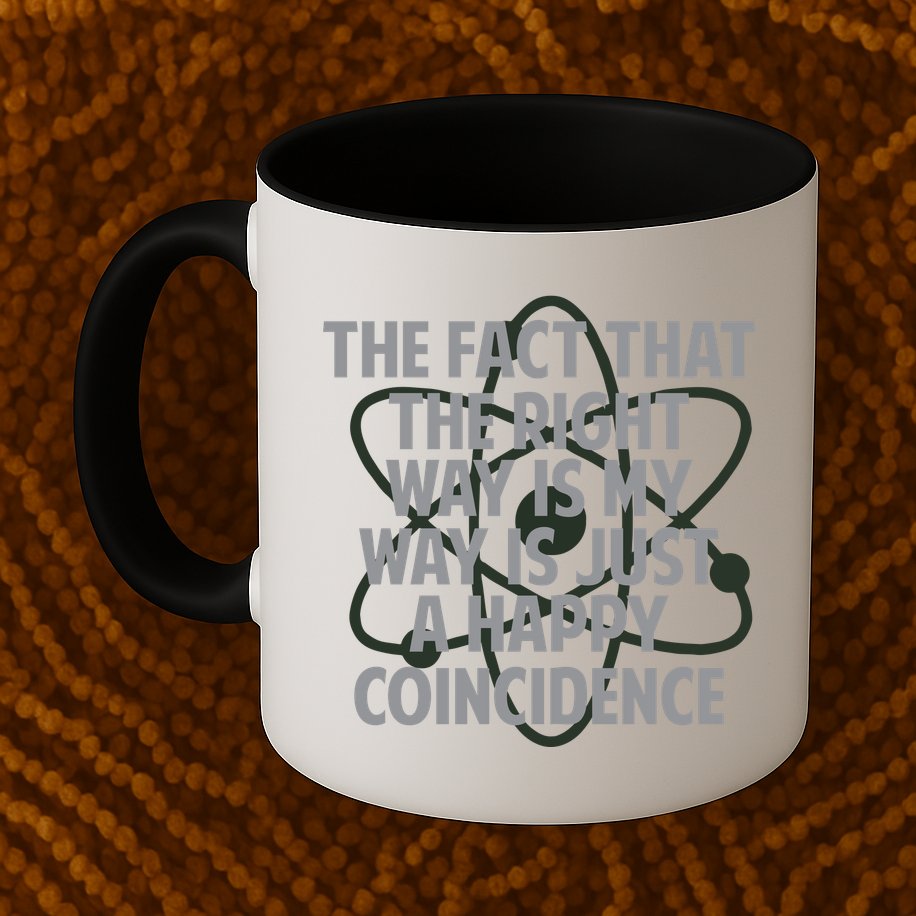 Fact That I'm Right Happy Coincidence Mug