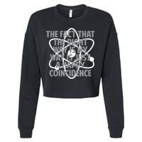 Fact That I'm Right Happy Coincidence Cropped Pullover Crew