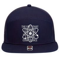 Fact That I'm Right Happy Coincidence 7 Panel Mesh Trucker Snapback Hat