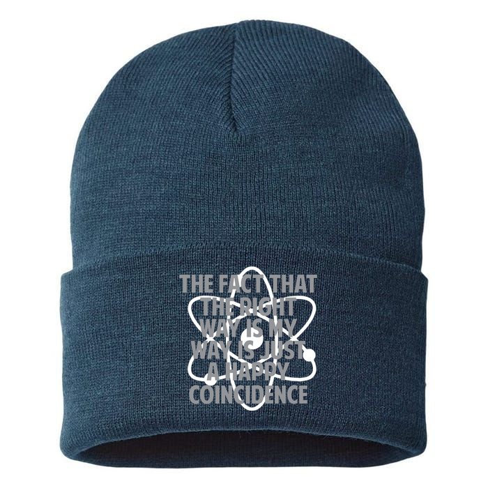Fact That I'm Right Happy Coincidence Sustainable Knit Beanie
