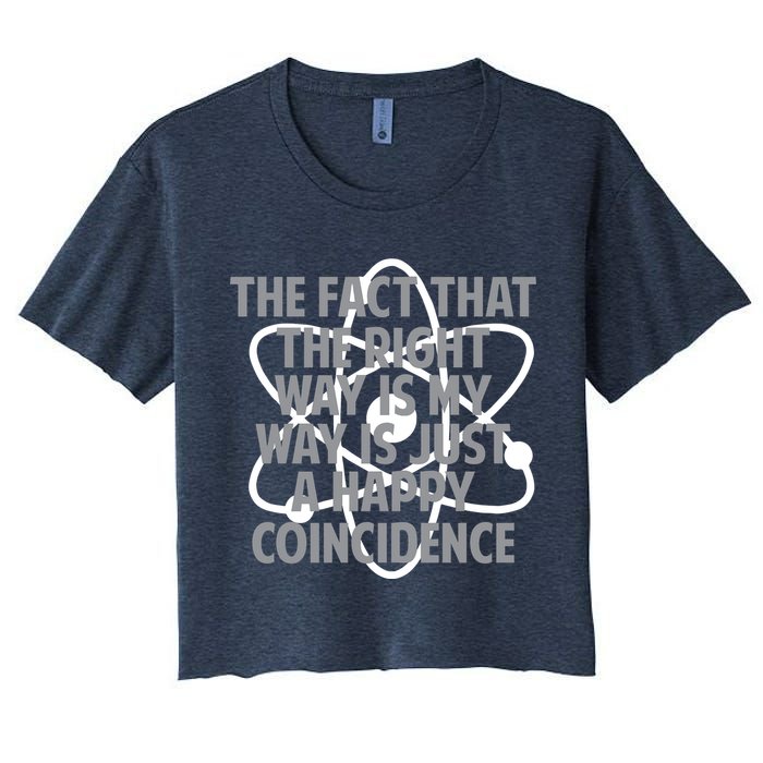 Fact That I'm Right Happy Coincidence Crop Top