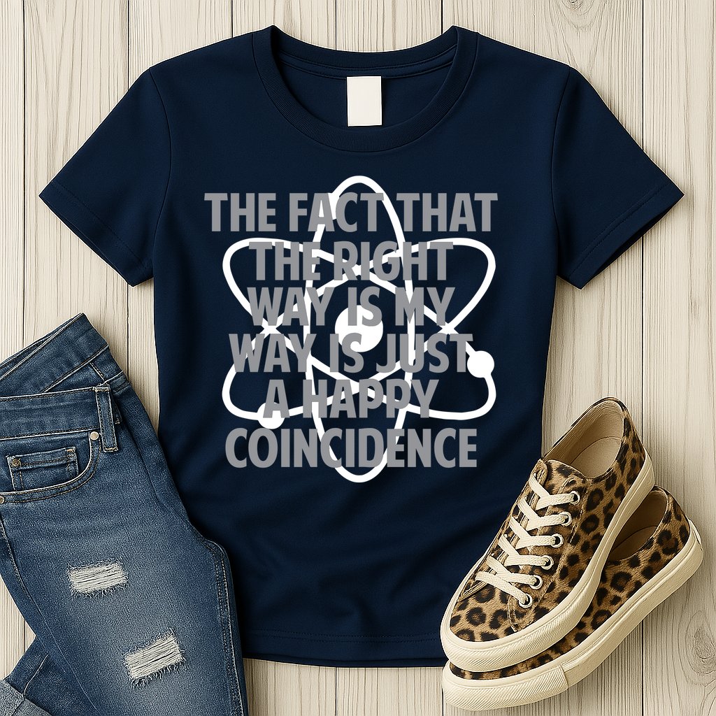Fact That I'm Right Happy Coincidence Womens T-Shirt