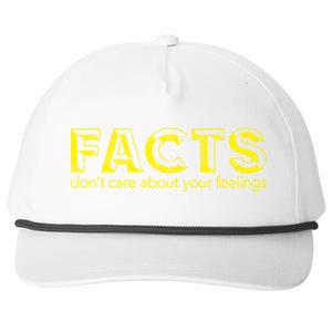 Facts Don't Care About Your Feelings Snapback Five-Panel Rope Hat