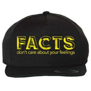 Facts Don't Care About Your Feelings Wool Snapback Cap