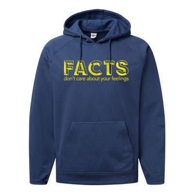 Facts Don't Care About Your Feelings Performance Fleece Hoodie