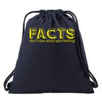 Facts Don't Care About Your Feelings Drawstring Bag