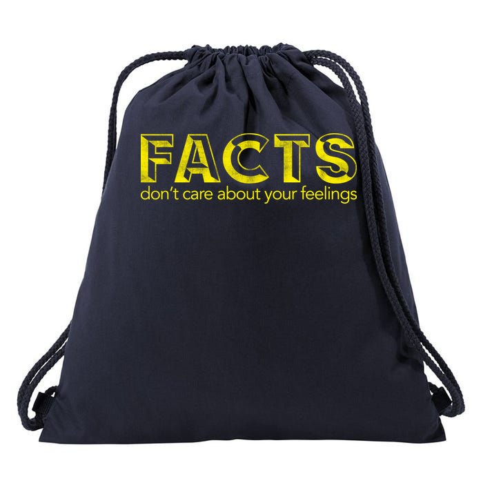 Facts Don't Care About Your Feelings Drawstring Bag