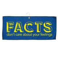 Facts Don't Care About Your Feelings Large Microfiber Waffle Golf Towel