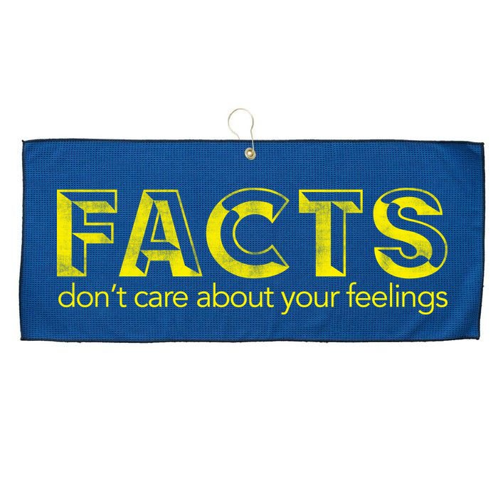 Facts Don't Care About Your Feelings Large Microfiber Waffle Golf Towel