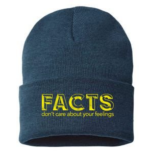 Facts Don't Care About Your Feelings Sustainable Knit Beanie