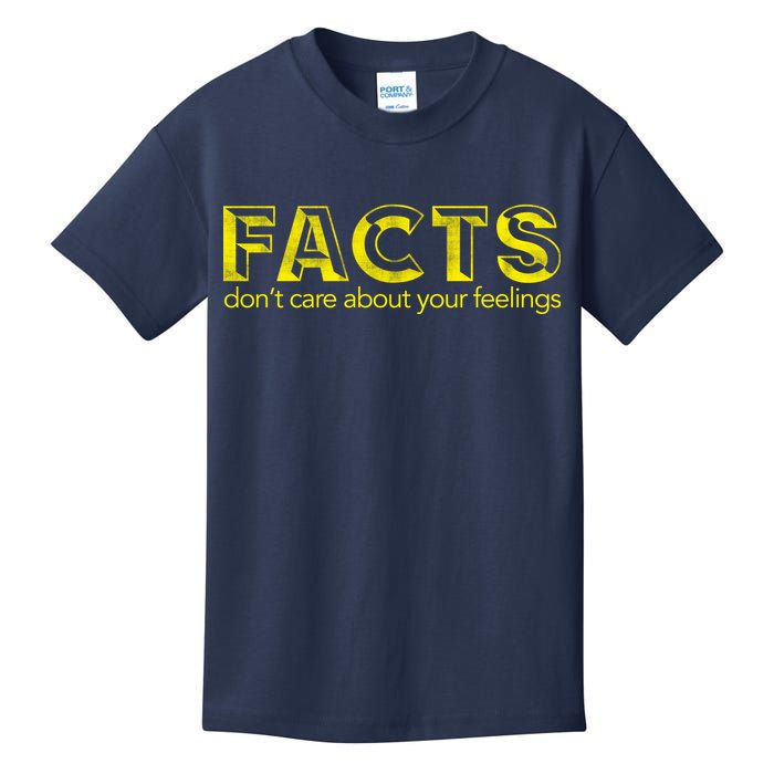 Facts Don't Care About Your Feelings Kids T-Shirt