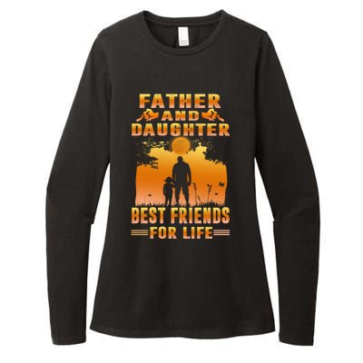 Father And Daughter Best Friends For Life Funny Fathers Day Gift Womens CVC Long Sleeve Shirt