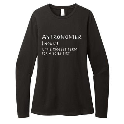 Funny Astronomer Definition Astronomy Gift science Womens CVC Long Sleeve Shirt