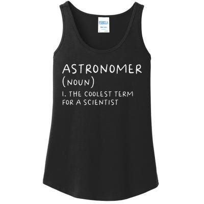 Funny Astronomer Definition Astronomy Gift science Ladies Essential Tank