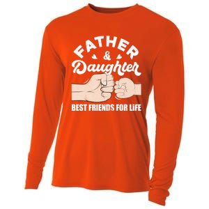 Father And Daughter Best Friends For Life Gift For Family Gift Cooling Performance Long Sleeve Crew