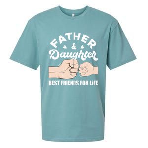 Father And Daughter Best Friends For Life Gift For Family Gift Sueded Cloud Jersey T-Shirt