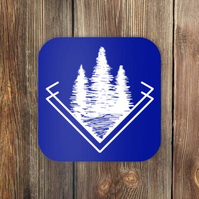 Forest At Dark Outdoor Nature Life Camping Cute Gift Coaster