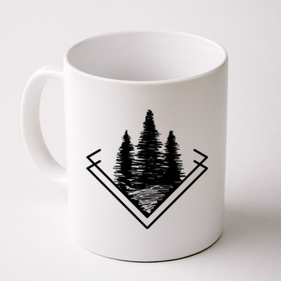 Forest At Dark Outdoor Nature Life Camping Cute Gift Coffee Mug