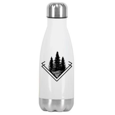 Forest At Dark Outdoor Nature Life Camping Cute Gift Stainless Steel Insulated Water Bottle