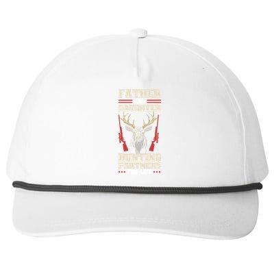 Father And Daughter Hunting Partners For Life Dad Fathersday Gift Snapback Five-Panel Rope Hat