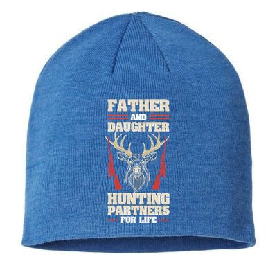 Father And Daughter Hunting Partners For Life Dad Fathersday Gift Sustainable Beanie