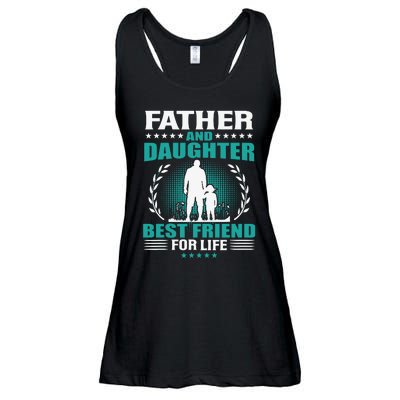 FATHER AND DAUGHTER BEST FRIEND FOR LIFE FATHERS DAY GIFT Ladies Essential Flowy Tank