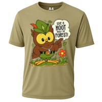 Funny Arbor Day Give A Hoot About The Forest Arbor Day Cooling Performance Crew T-Shirt