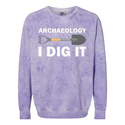 Funny Archeologist Design Archeology Lovers Colorblast Crewneck Sweatshirt