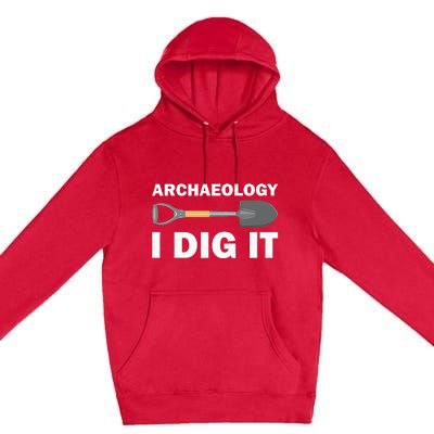 Funny Archeologist Design Archeology Lovers Premium Pullover Hoodie