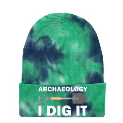 Funny Archeologist Design Archeology Lovers Tie Dye 12in Knit Beanie