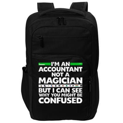 Funny Accountant Design For Women Accountant Accounting Impact Tech Backpack